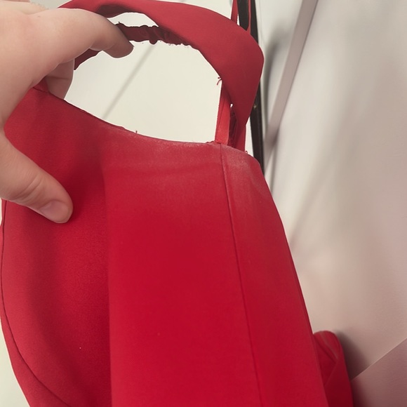 Let’s Dresses Lets Brand Bright Red Promformal Dress With